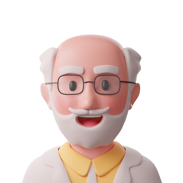 Professor 3D-Symbol für Avatar-Menschen