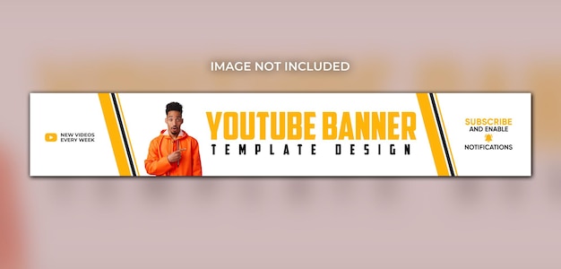 PSD profi-youtube-banner-cover-vorlage für soziale medien