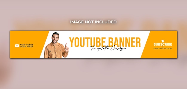 PSD profi-youtube-banner-cover-vorlage für soziale medien