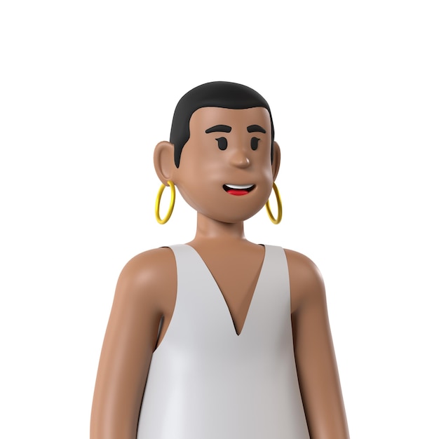Profil d'Avatar des vacances d'été en 3D