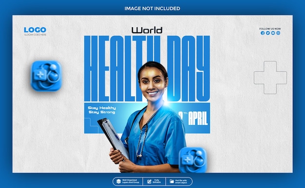 Progettazione del banner di copertina di Facebook per la Giornata Mondiale del Cuore