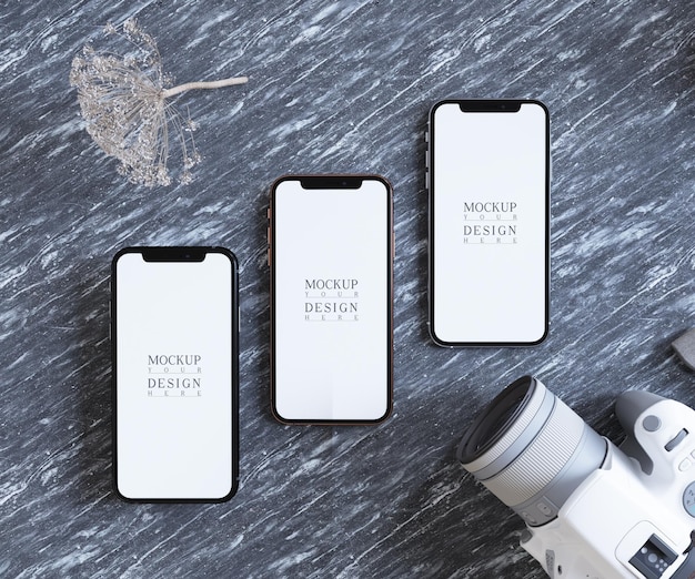 Progettazione del mockup dello smartphone a schermo intero