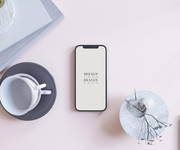 Progettazione del mockup dello smartphone a schermo intero