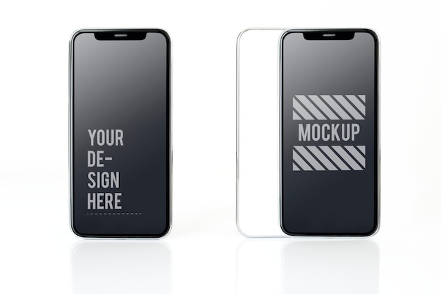 Progettazione del mockup dello smartphone a schermo intero