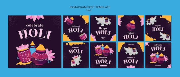 Progettazione del modello del festival di Holi