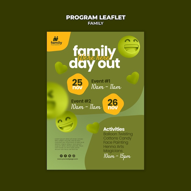 Progettazione del modello del programma per la famiglia