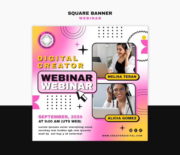 Progettazione del modello del webinar