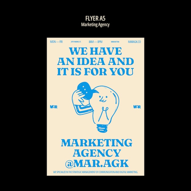 Progettazione del modello dell'agenzia di marketing