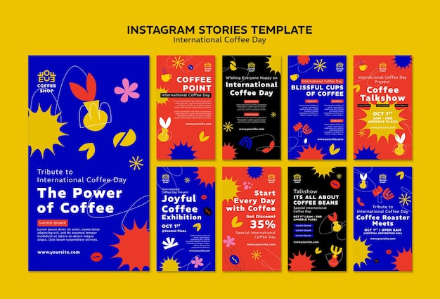 Progettazione del modello della Giornata internazionale del caffè