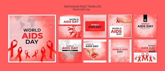 Progettazione del modello della giornata mondiale contro l'AIDS