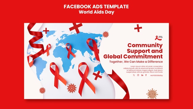 Progettazione del modello della giornata mondiale contro l'AIDS