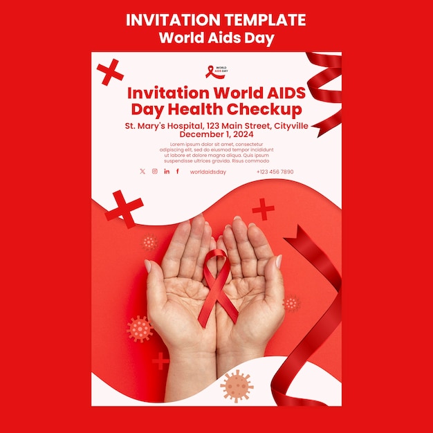 Progettazione del modello della giornata mondiale contro l'AIDS