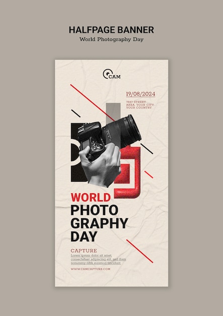 Progettazione del modello della Giornata Mondiale della Fotografia