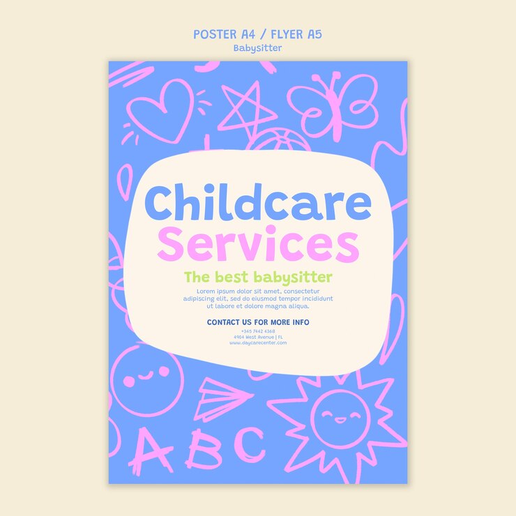 PSD progettazione del modello di babysitter