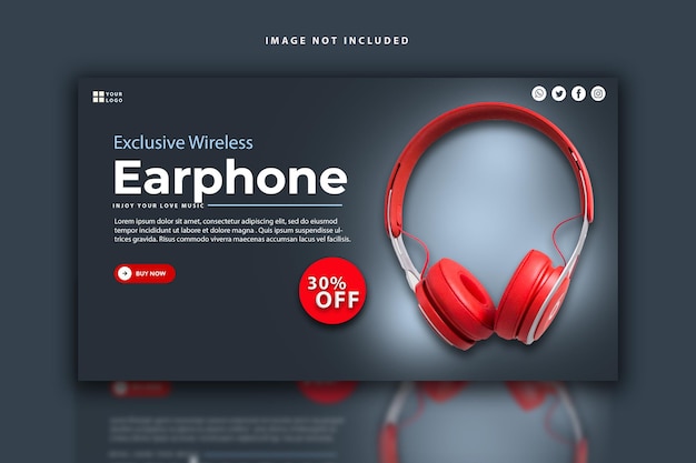 Progettazione del modello di banner di Social Media Gadgets