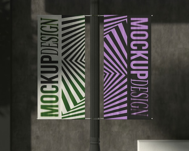 Progettazione del modello di banner tessile