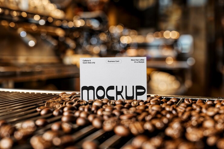 PSD progettazione del modello di marketing della caffetteria