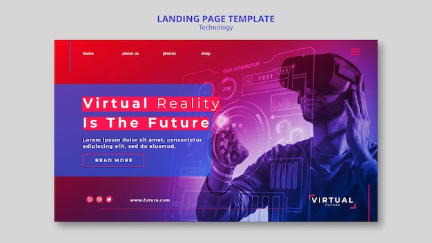 Progettazione del modello di pagina di destinazione della tecnologia