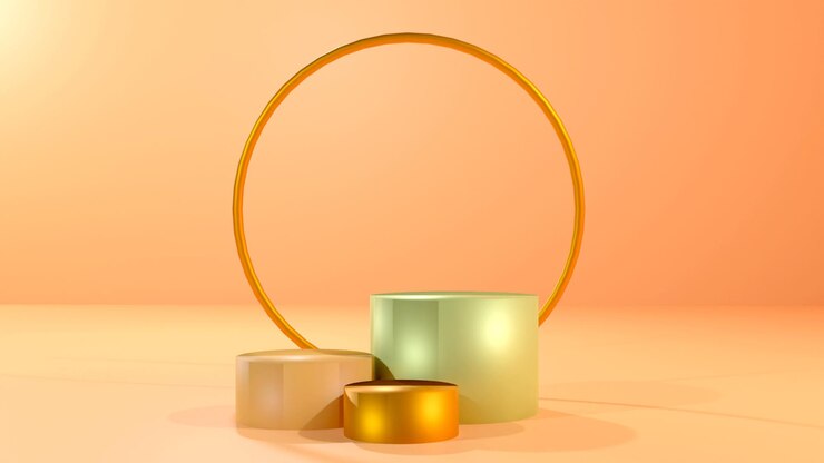 Progettazione del podio di rendering 3d