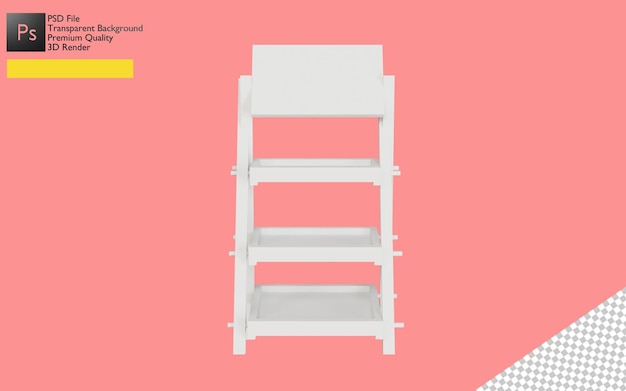 Progettazione dell'illustrazione dello stand di promozione 3D