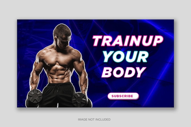 Progettazione delle miniature di YouTube per palestra o fitness