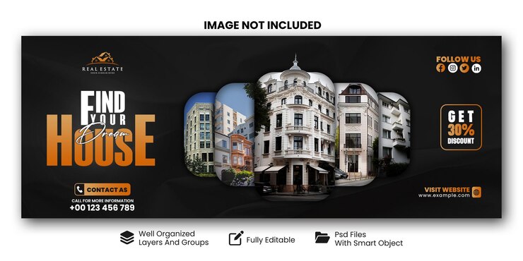 PSD progettazione di banner immobiliari