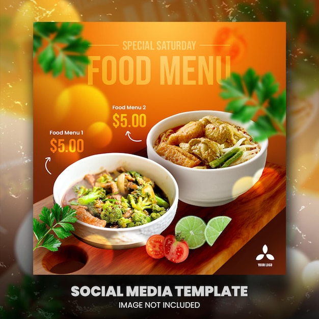 Progettazione di banner per i social media di Food Asia