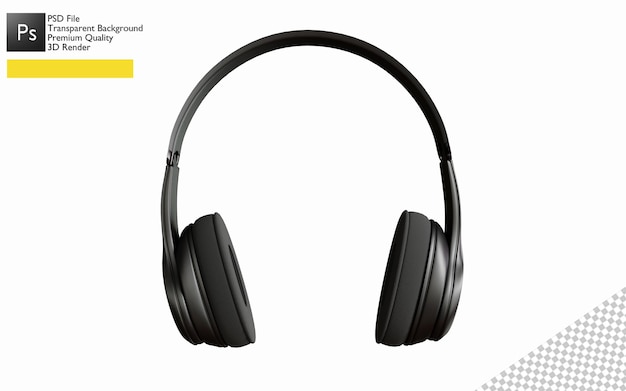 Progettazione di cuffie 3d per il mockup del prodotto