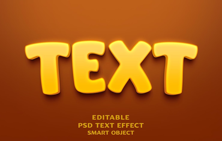 PSD progettazione di effetti di testo 3d
