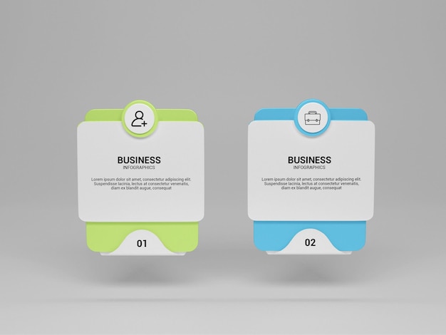 Progettazione di infografica aziendale 3D