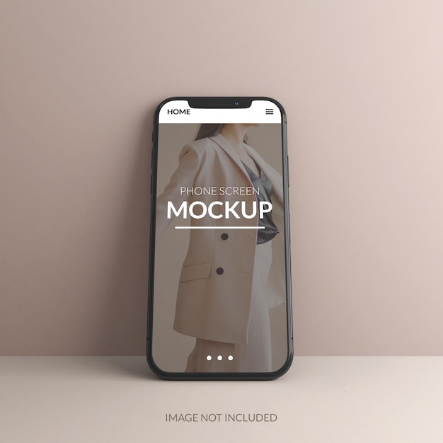 Progettazione di mockup dello schermo del telefono in rendering 3d