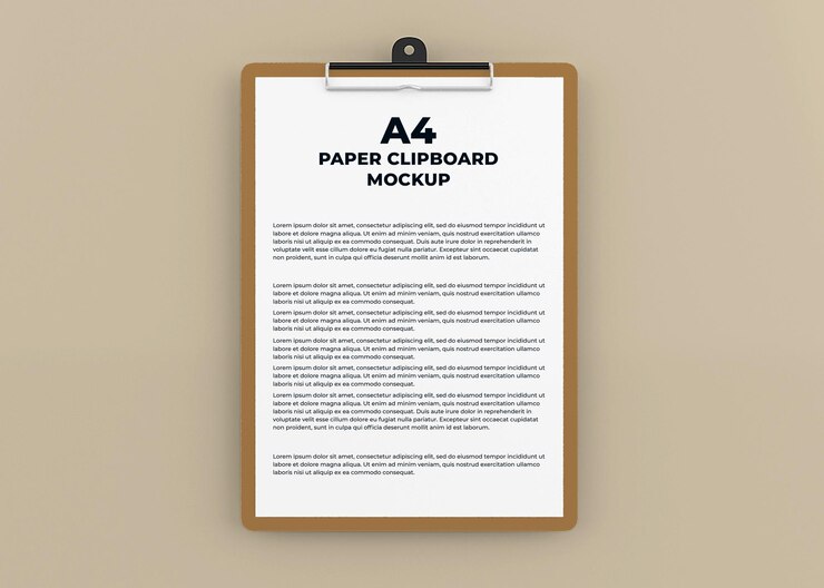Progettazione di mockup di appunti di carta in rendering 3d isolato
