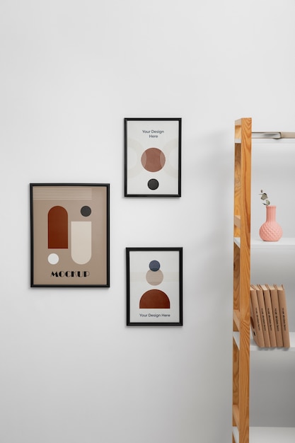 Progettazione di mockup di cornici per galleria