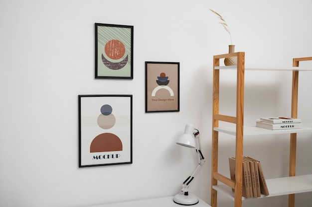 Progettazione di mockup di cornici per galleria