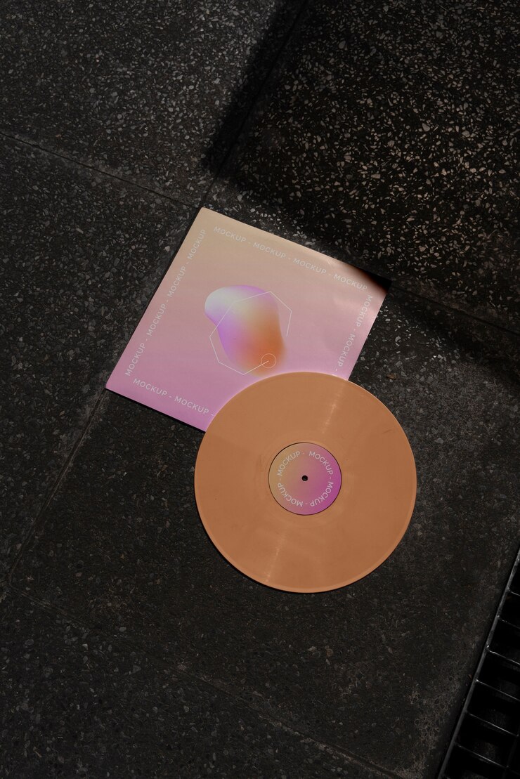 PSD progettazione di mockup di imballaggi in vinile