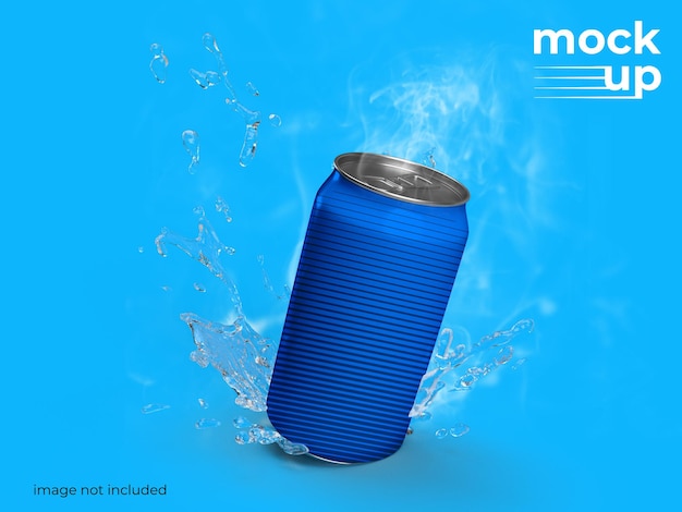 Progettazione di mockup di lattine di soda