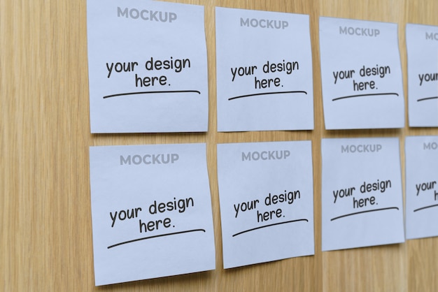 Progettazione di mockup di post-it