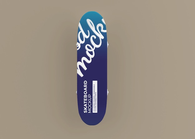 Progettazione di mockup di skateboard isolato