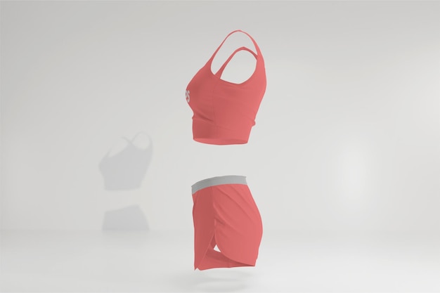 Progettazione di modelli di abbigliamento sportivo femminile