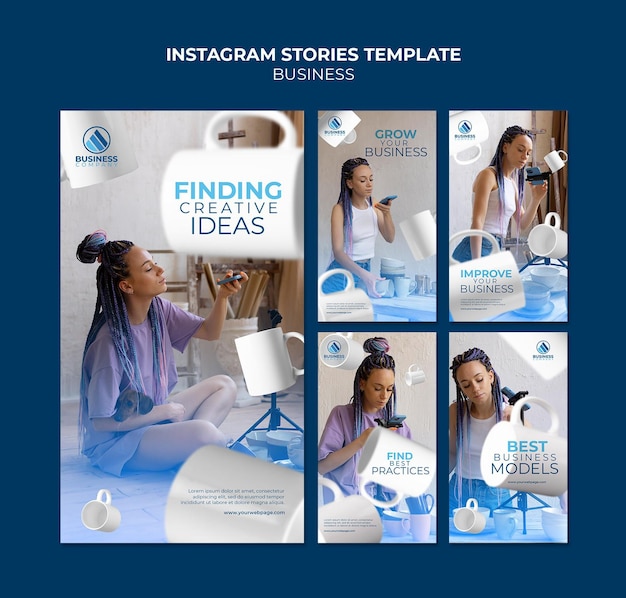 Progettazione di modelli di business per storie di Instagram