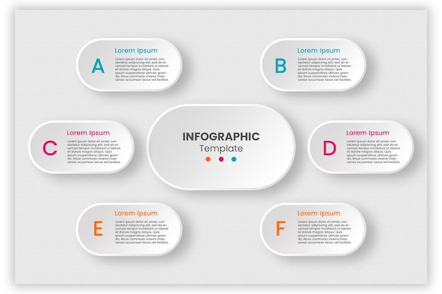 progettazione di modelli infografici piatti