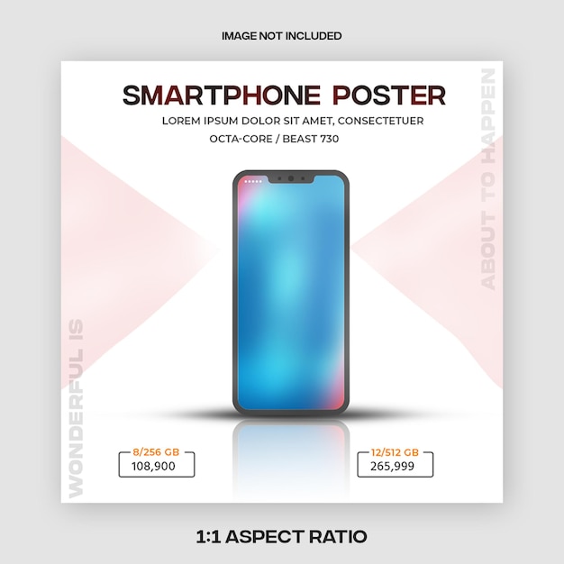 Progettazione di poster per smartphone