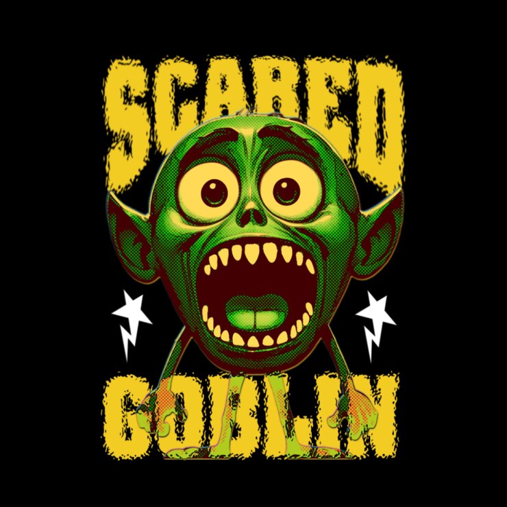 PSD progettazione grafica di scared goblin