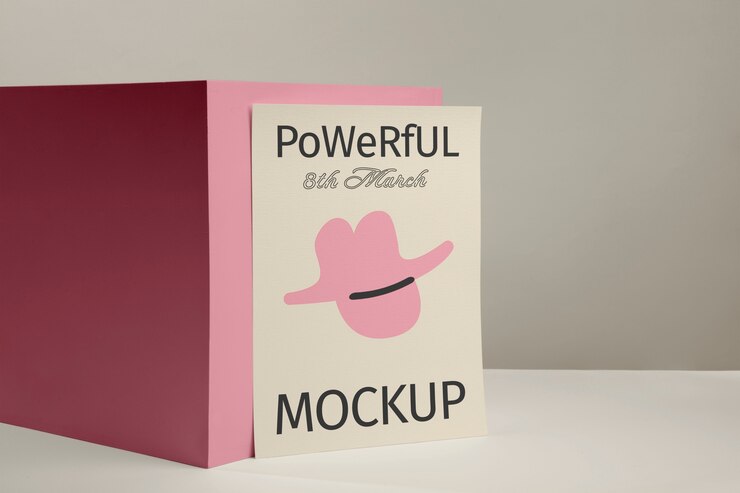PSD progetto di poster per la giornata della donna