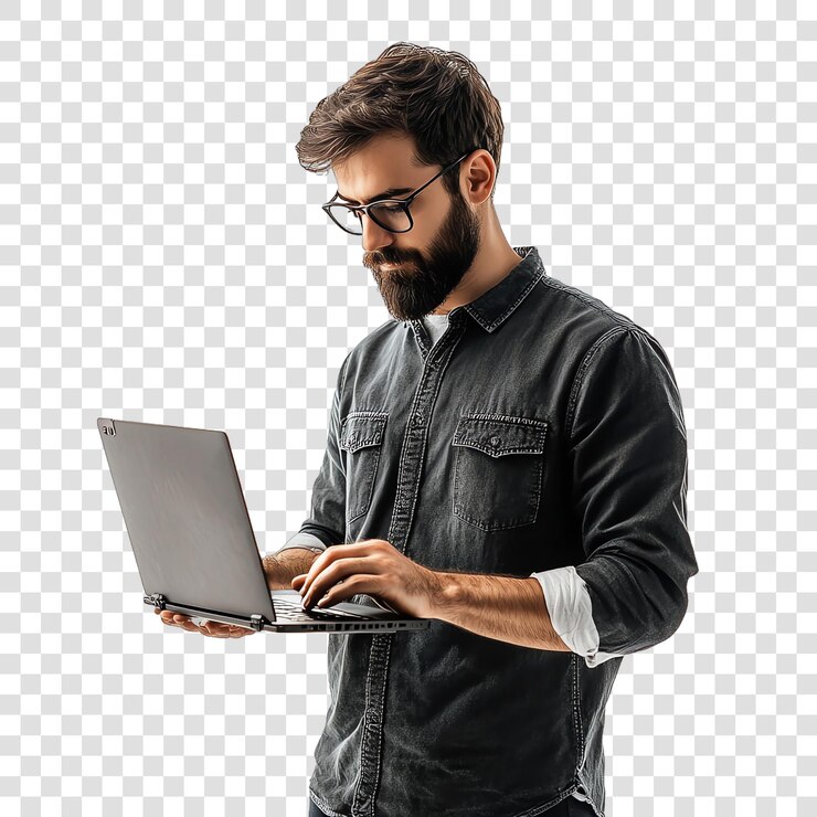 PSD programador que utiliza una computadora portátil