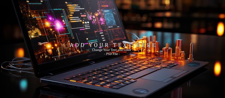 PSD programadores que trabajan en oficinas corporativas