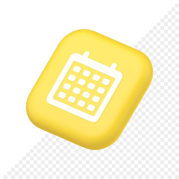 Programar el botón del organizador del planificador para hacer la lista de la agenda, el símbolo del servicio, el icono del sitio web, la representación 3d