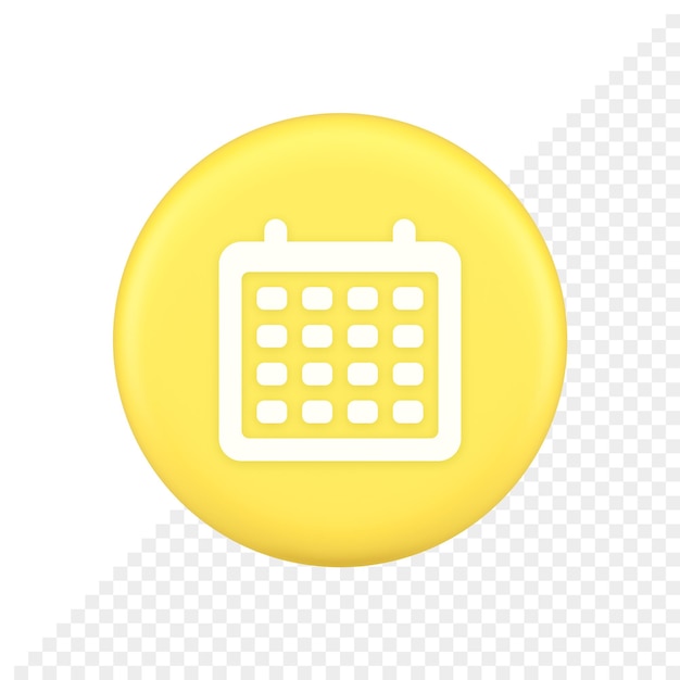 Programar el botón del organizador del planificador para hacer la lista del servicio de recordatorio de la agenda icono de la aplicación 3d