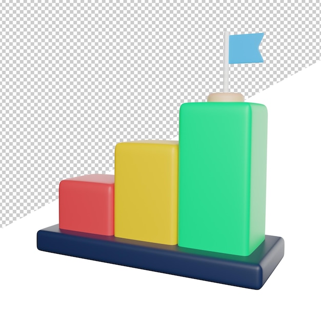 Progrès Du Succès Un Diagramme Coloré Avec La Barre De Mots Dessus