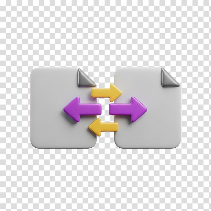 PSD progreso de datos de ia y carpeta de desarrollo con una flecha hacia arriba un icono renderizado en 3d